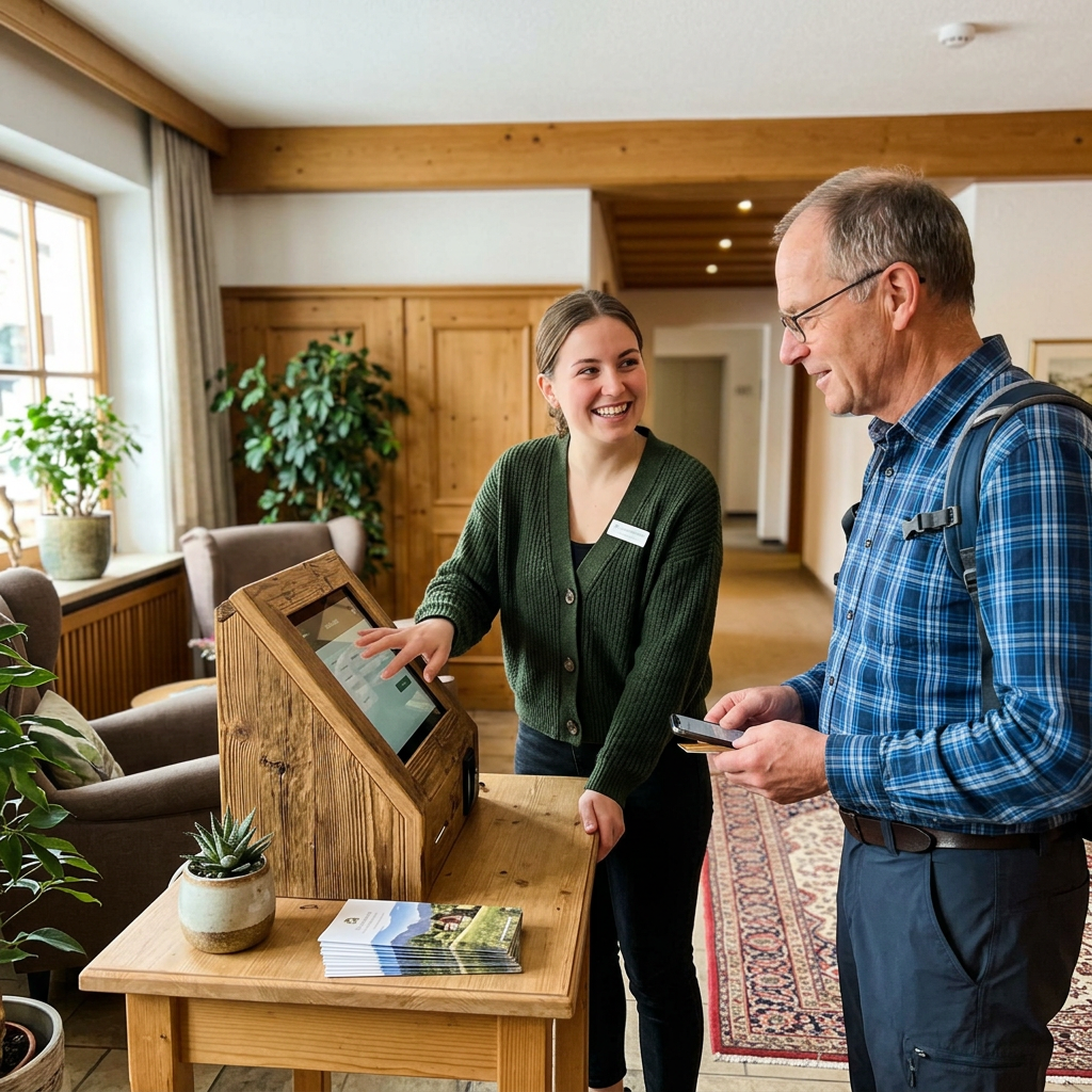 Enjoy seamless and fast digital check-in at Hotel Bergsonne Allgäu – modern t…