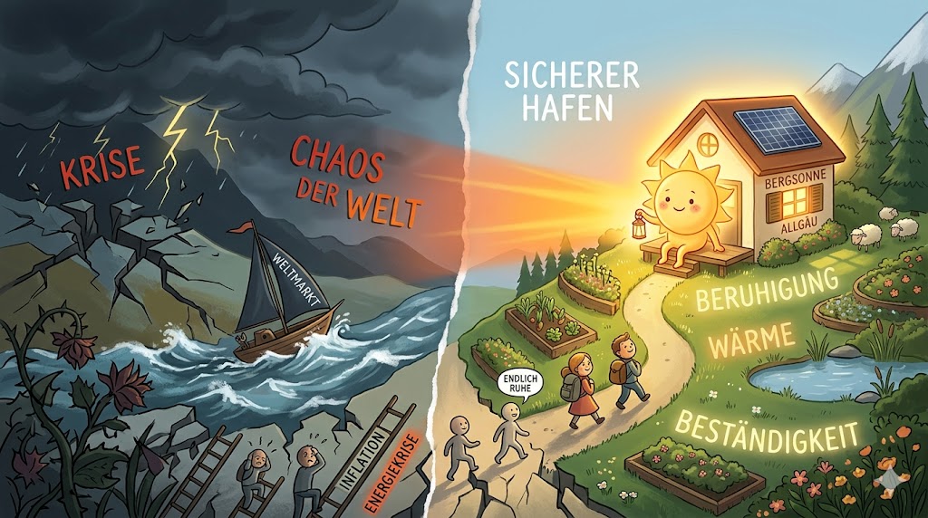 Wenn die Welt kopfsteht: Warum die Bergsonne Allgäu dein sicherer Hafen ist